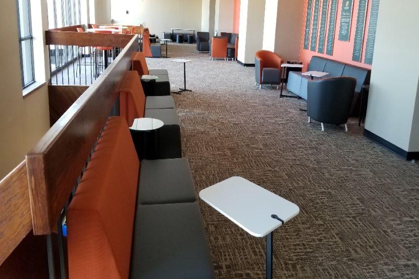 Covelle Hall Houses a student lounge for use by students.