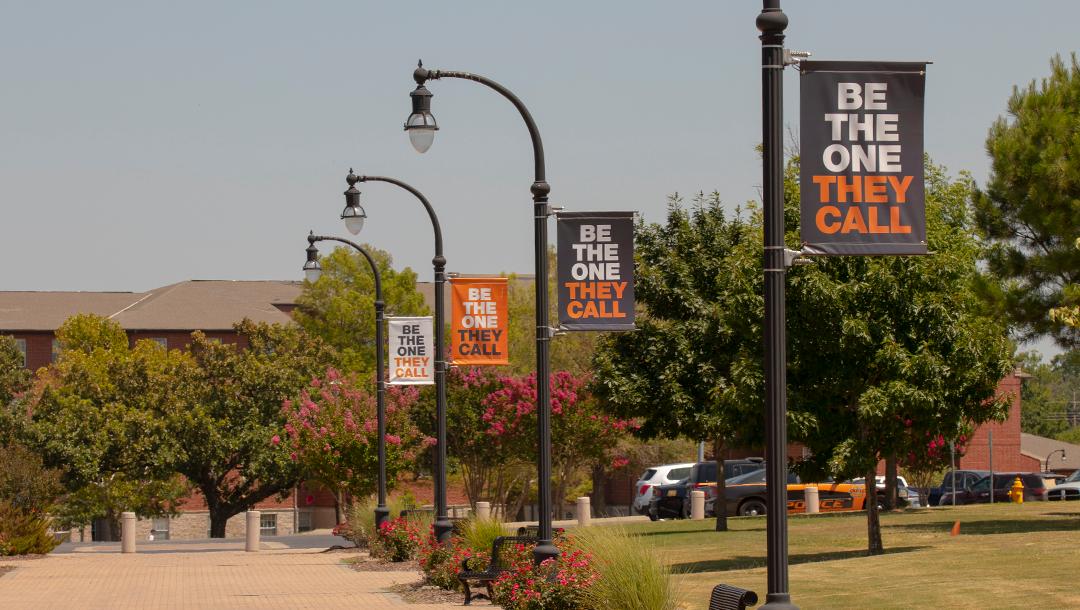 The campus got a refresh this past week with new pole banners.