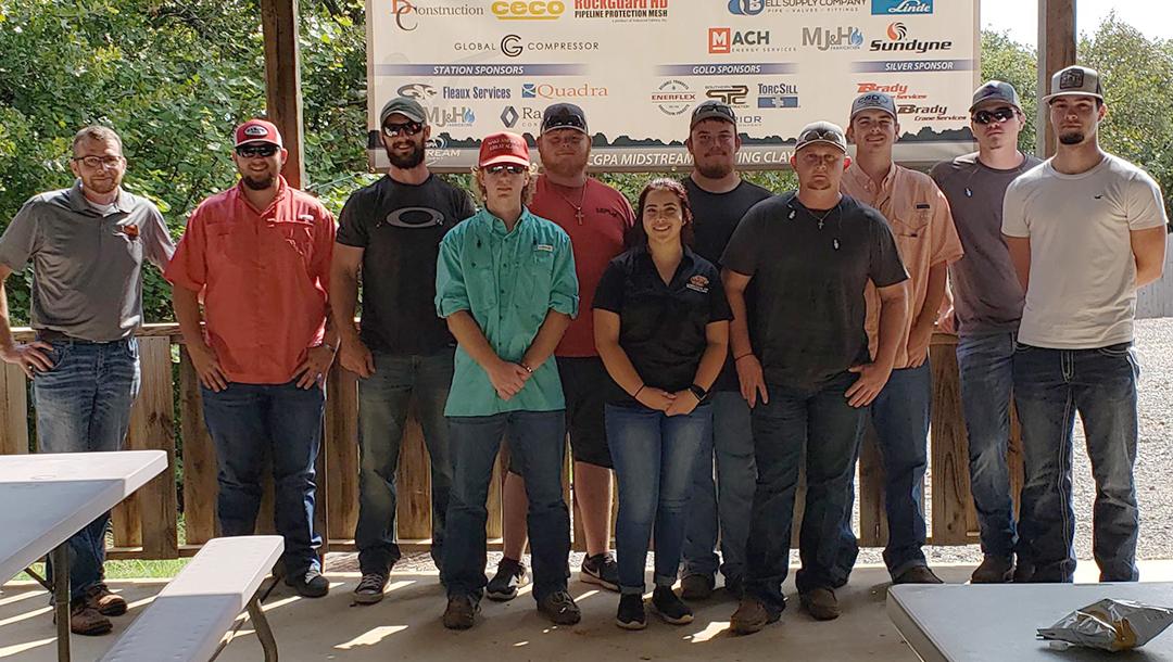 Students from the Natural Gas Compression program attended a sporting clay shoot held by the Mid-Continent Gas Compressors Association in Guthrie, OK. 