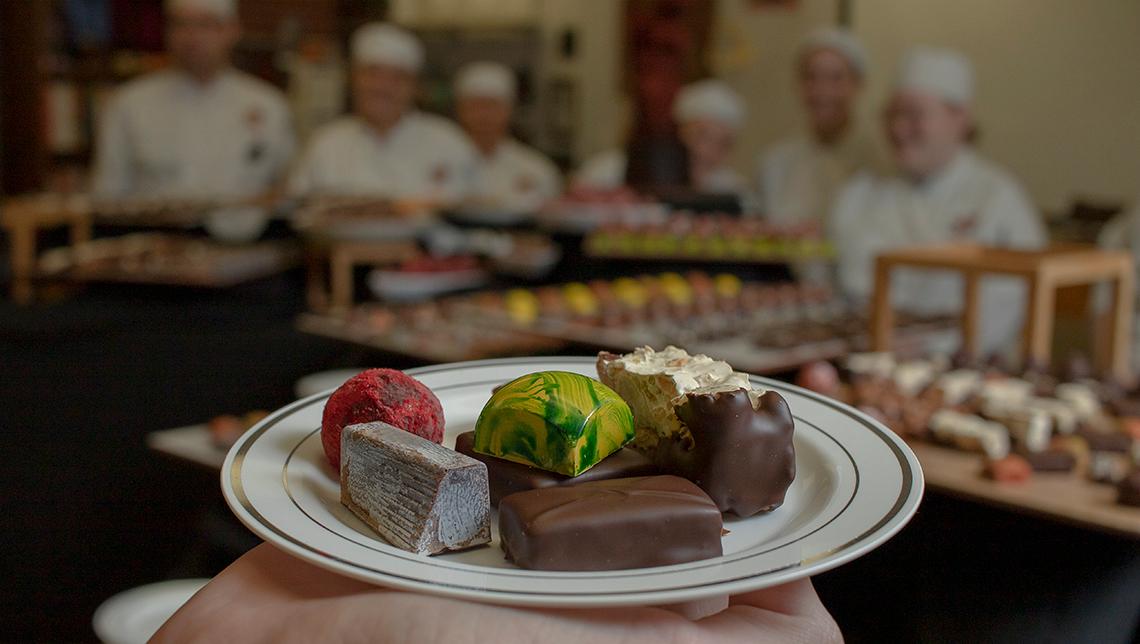 The OSUIT Culinary Arts program showcased their chocolate creations for a campus tasting. 